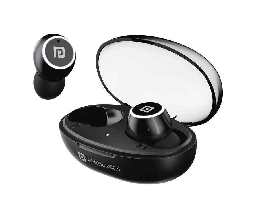 PORTRONICS HARMONICS TWINS S13 BLK EARBUDS POR2225
