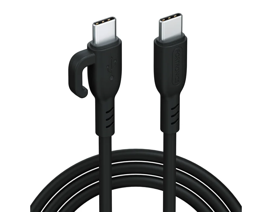 Portronics Konnect Core 3 - Type C TO Type C — Black
