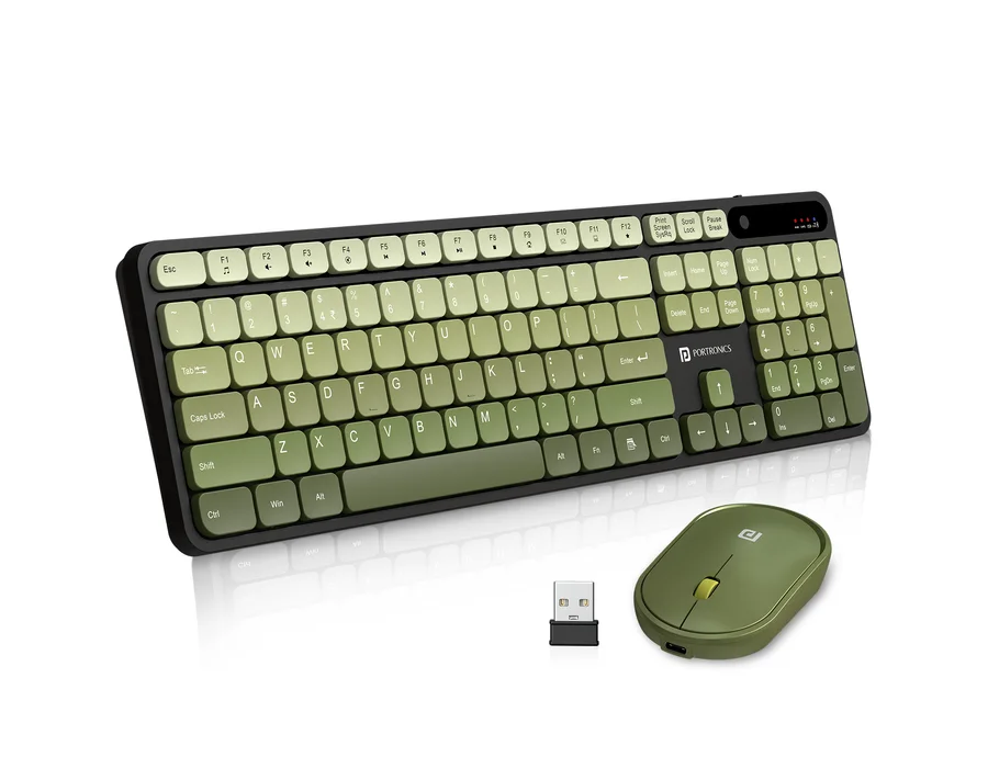 Portronics Key11 Combo — Green