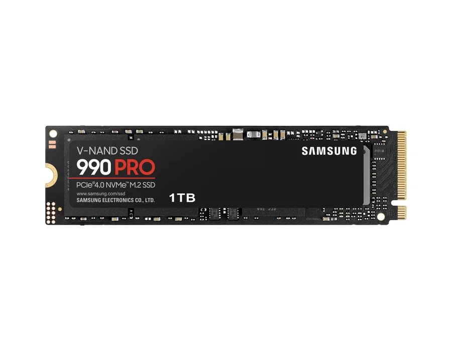 Samsung 990 PRO PCIe 4.0 NVMe M.2 SSD (1 TB) – Black – MZ-V9P1T0BW