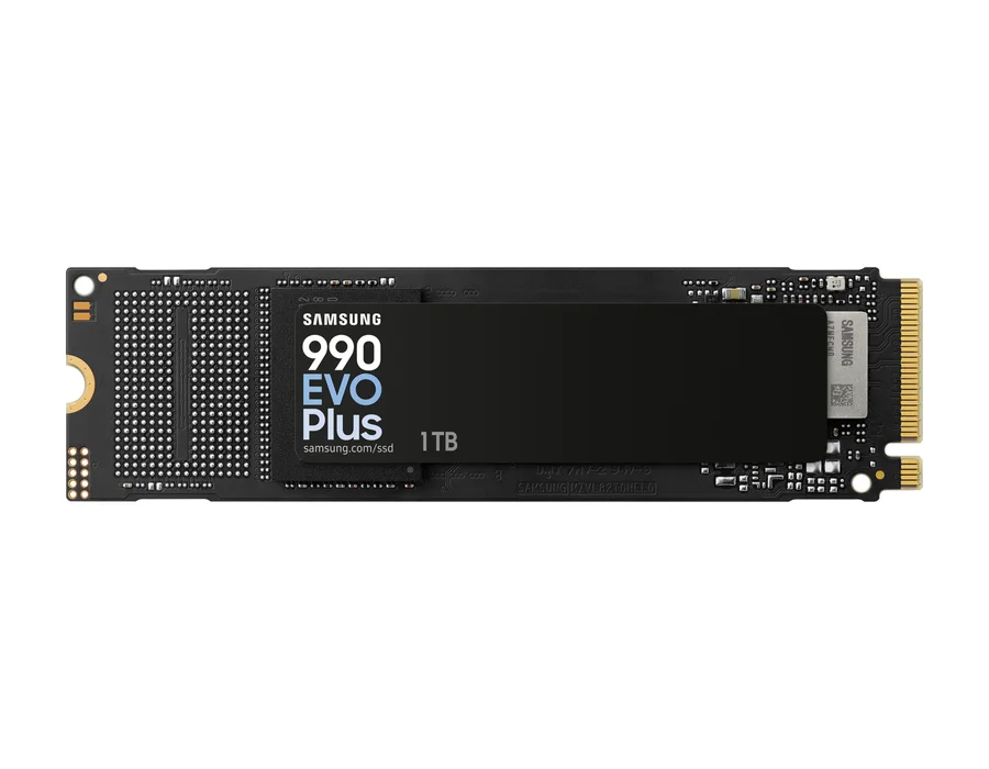 Samsung 990 EVO Plus PCIe 4.0 NVMe M.2 SSD (1 TB) – Black – MZ-V9S1T0BW