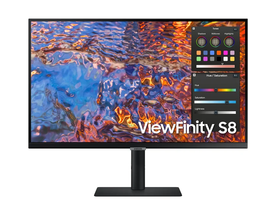 Samsung 68.6cm (27) UHD High Resolution Monitor with DCI-P3 98%, HDR400 and USB type-C – BLACK – LS27B800PXWXXL