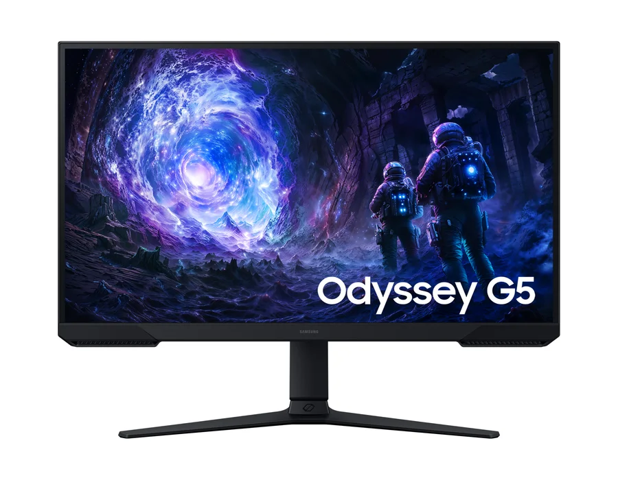 Samsung 68.5 cm (27) Odyssey G5 QHD Flat Gaming Monitor with 180Hz refresh rate and AMD FreeSync – Black – LS27FG510EWXXL