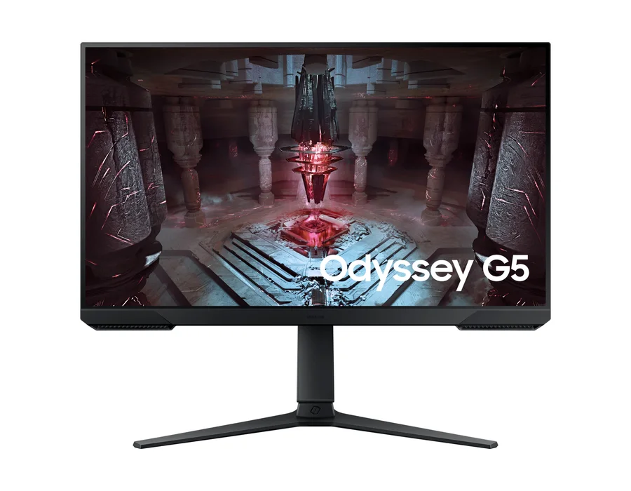 Samsung 68.5 cm (27) Odyssey G5 QHD Flat Gaming Monitor with 165Hz refresh rate and AMD FreeSync Premium – BLACK – LS27CG510EWXXL