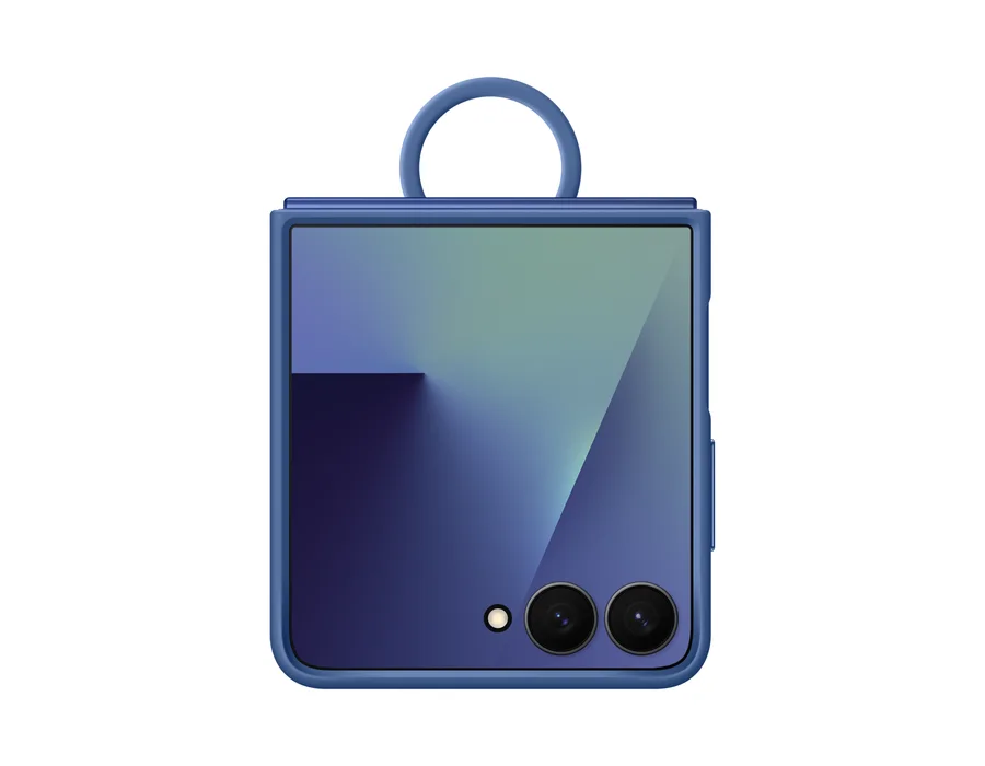 Samsung Galaxy Z Flip7 Ring Case (Silicone) – Blue – EF-PF766TNEGIN