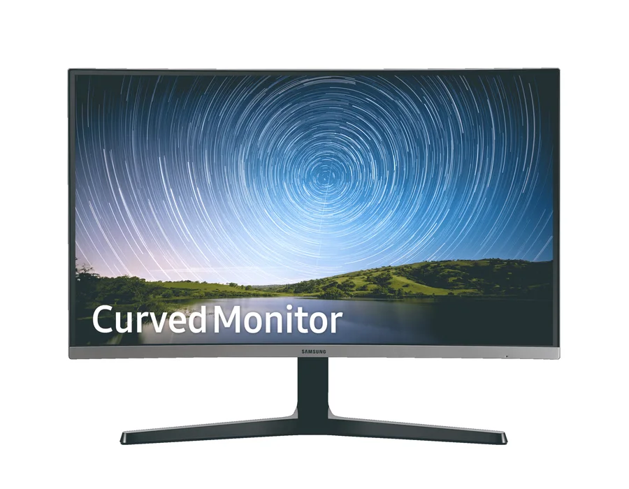 Samsung 80 cm (32) FHD Curved Monitor with bezel-less design – DARK BLUE GRAY – LC32R500FHWXXL