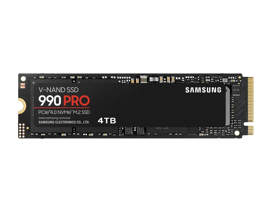 Samsung 990 PRO PCIe 4.0 NVMe M.2 SSD (4 TB) – Black – MZ-V9P4T0BW