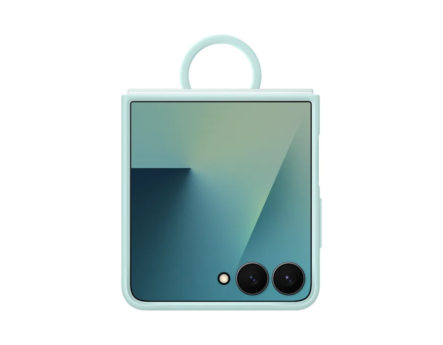 Samsung Galaxy Z Flip7 Ring Case (Silicone) – Mint – EF-PF766TMEGIN
