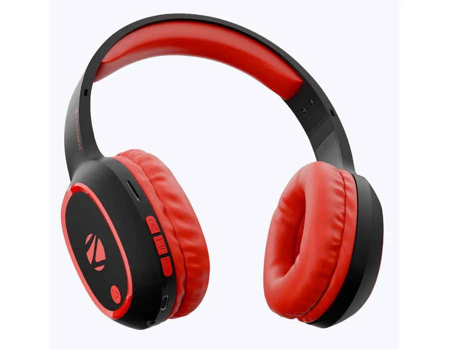 Zebronics Thunder Wireless Headphone — Red