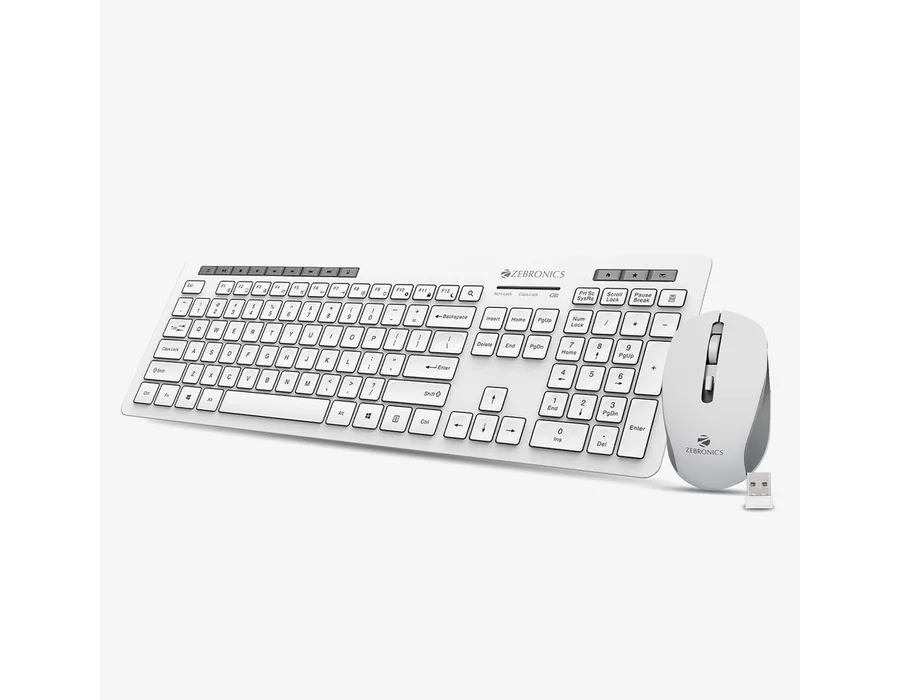 Zebronics Companion 500 Wireless Combo — White