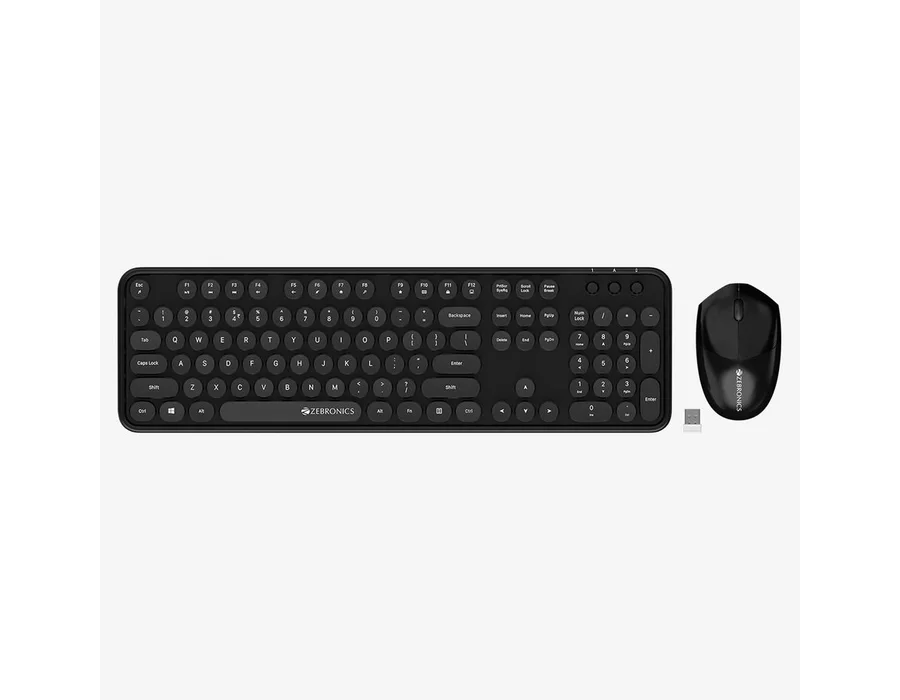 Zebronics Companion 300 Wireless Combo — Black