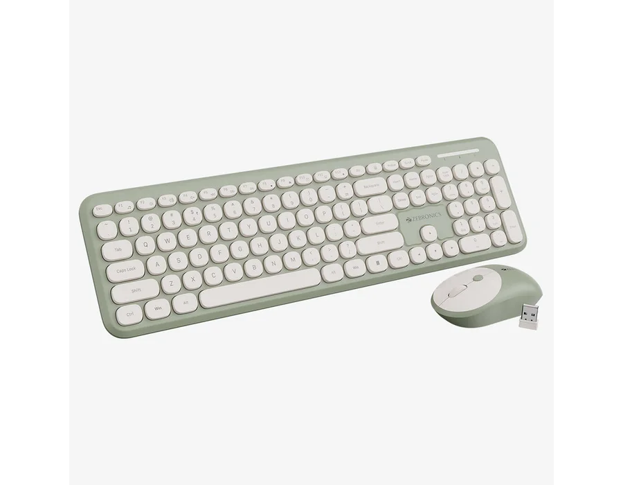 Zebronics Companion 302 Wireless Combo — Green