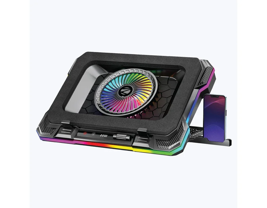 Zebronics NC9200 Laptop Cooling Pad with Large Fans & Mobile Stand