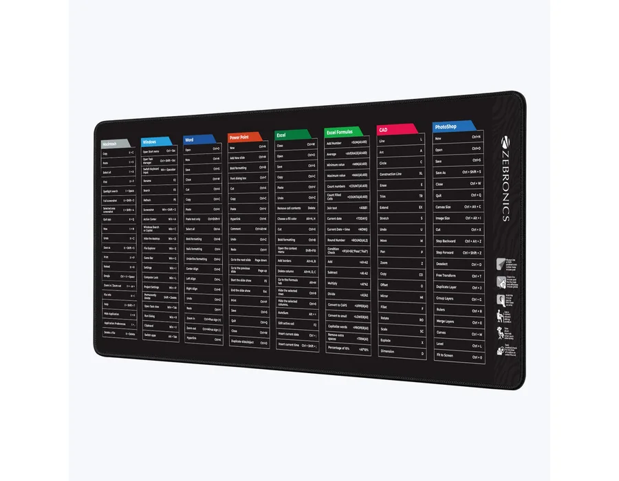 Zebronics MSP XL 'R (Shortcut Key) Mouse Pad